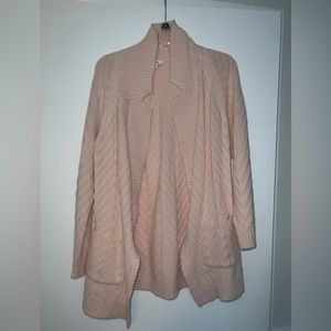 Womens pink sweater cardiagan